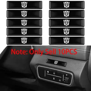 10Pcs Car Styling 3D Epoxy Car Stickers Transformer Badge Decepticon Emblem Cool Autobots Logo Decoration Decals Motorcycle Auto Accessories