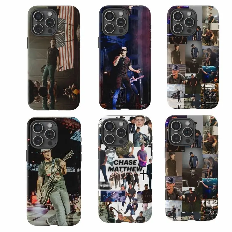 Chase Matthew Inspired Shockproof Rubber Smartphone Casing - Durable Protective Silicone Shell, Perfect Gift for Music Fans, Daily Use Accessory for iPhone 11-17 Pro Max/Plus & Samsung Galaxy S23-25