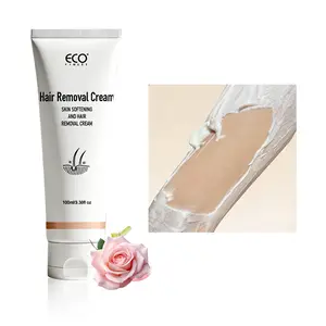 ECO Finest Hair Removal Cream for Women & Men 100ml 3.38fl oz Skin Softening & Painless Removal with Spatula for Body Back & Legs All Skin Types