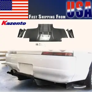 For Nissan Skyline R33 GTR TS Style Type 2 Carbon Rear Diffuser W/Accessories US WAREHOUSE CLEARANCE SALE