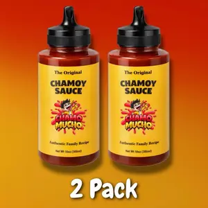Chamomucho Signature Homemade Chamoy Bottle 2 Pack- Perfect for Dipping Candy, Fruit, and More