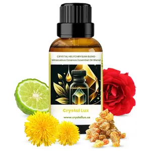 Crystal Helichrysum Essential Oil Blend – Miraculous Essence Luxury Aromatherapy Oil – by Crystal Lux