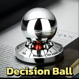 Decision Maker Ball Metal Finger Spinner, Decompression Ball for Home Office, Anti Stress Desktop Decoration, Multifunctional Prophecy Fate Tool