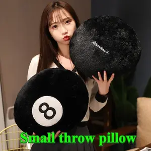 Small Size Billiard Pillow Cushion, Comfortable Sleep Pillow for Home Bed Sofa Bedroom Living Room Decor, Stylish Filled Pillow