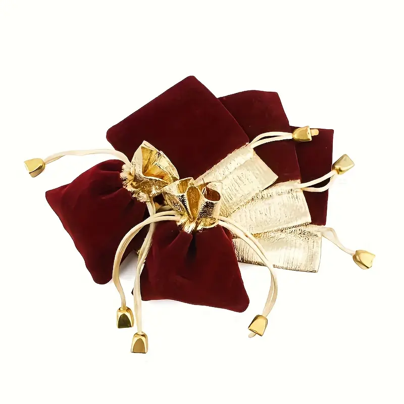 36pcs Premium Velvet Jewelry Packaging Storage Bag • Valentine's Day Ring Necklace Gift Packaging Bag • Suitable for Wedding Anniversary Valentine's Day Christmas Thanksgiving Gift Packaging