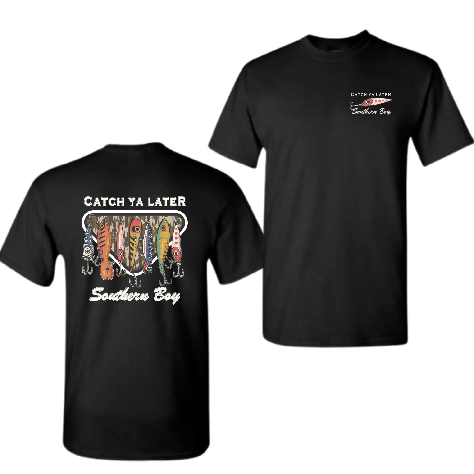 Southern Boy Fishing T-Shirt, Country Fisherman Graphic Tee, Rustic Hunter Lodge Outdoor Shirt for Men Women, Camo Style Gift Apparel,  Cotton Casual Streetwear, Clothing Merch, Men’s T-Shirts, Summer T-Shirts Trendy Shirt, Vintage Tees