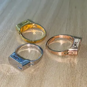 Unisex Stylish Ring Jewelry, Cool Design Statement Ring for Men Women Teens, Open Band Fashion Ring, Gold Silver Rose Gold Streetwear Jewelry Gift Idea