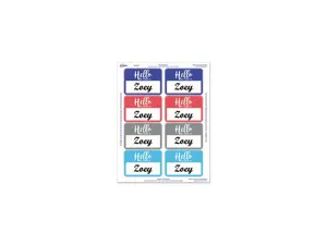 Avery 08722 Flexible Adhesive Name Badge Labels, 3 3/8" x 2 1/3", Assorted, 120/PK Avery 08722 Flexible Adhesive Name Badge Labels, 3 3/8" x 2 1/3", Assorted, 120/PK
