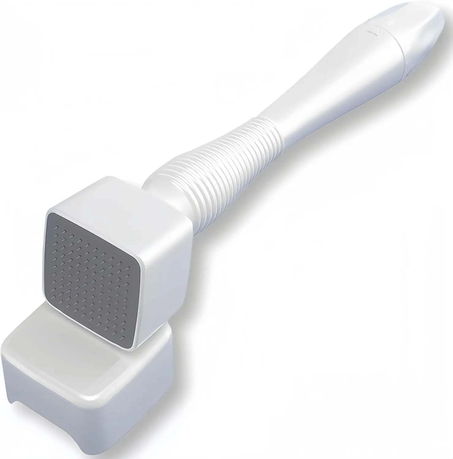 Derma Stamp - 0.25mm Tool for Skin Care Ergonomic Handle Premium Quality Materials Portable Friendly for Beginners White Skincare Comfort Roller