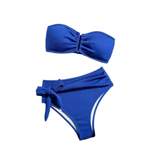 ApexSportGear Women's Solid Bikini Set, Casual Chic Swimsuit, Ladies Swimwear Perfect for Beach Holiday & Vacation bathing suit women