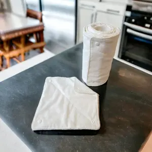 Ecofriendly ALL WHITE Reusable Paper Towels // With or Without Snaps Cleaning Cotton Sheets Set