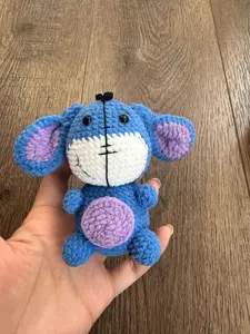 Crochet Eeyore| Handmade| Amigurumi| Kids| Birthday Gift| Key Chain| Bag Charm|brooch