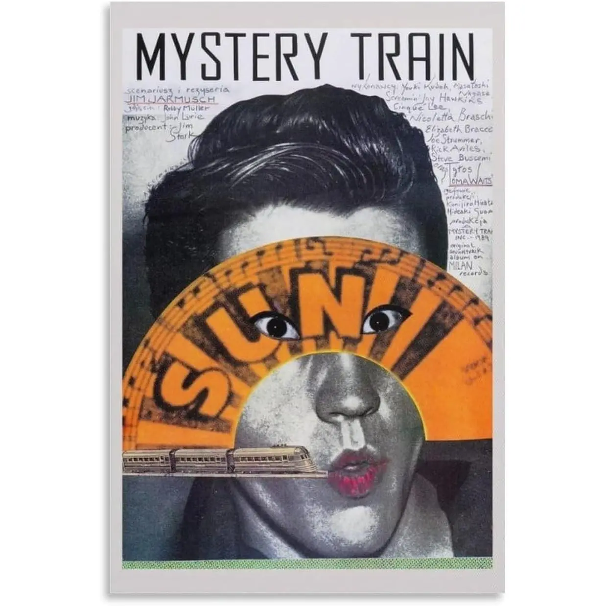 Mystery Train 80s Movie Poster (17) Posters Wall Art Painting Canvas Living Room Prints Bedroom Decor Poster Artworks