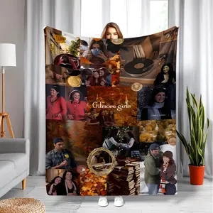 Gilmore Girls Theme Design Flannel Blanket, soft and warm, suitable for sofas, bedrooms, room decor, comfortable bedding.