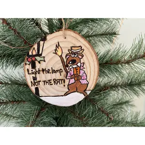 Rizzo the Rat Muppet Christmas Carol Light the Lamp Not the Rat ornament