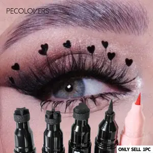 1pc 2-in-1 Eyeliner, Dual-Function Tool for Effortless Winged Liner & Cute Heart Accents-Achieve Precise, Playful Eye Looks with Easy Application