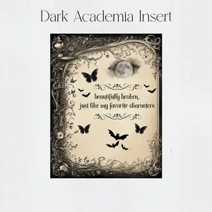 Dark Academia Kindle Insert – Multiple Sizes & Finishes Tablet Cases Aesthetic Covers Computer Casing case