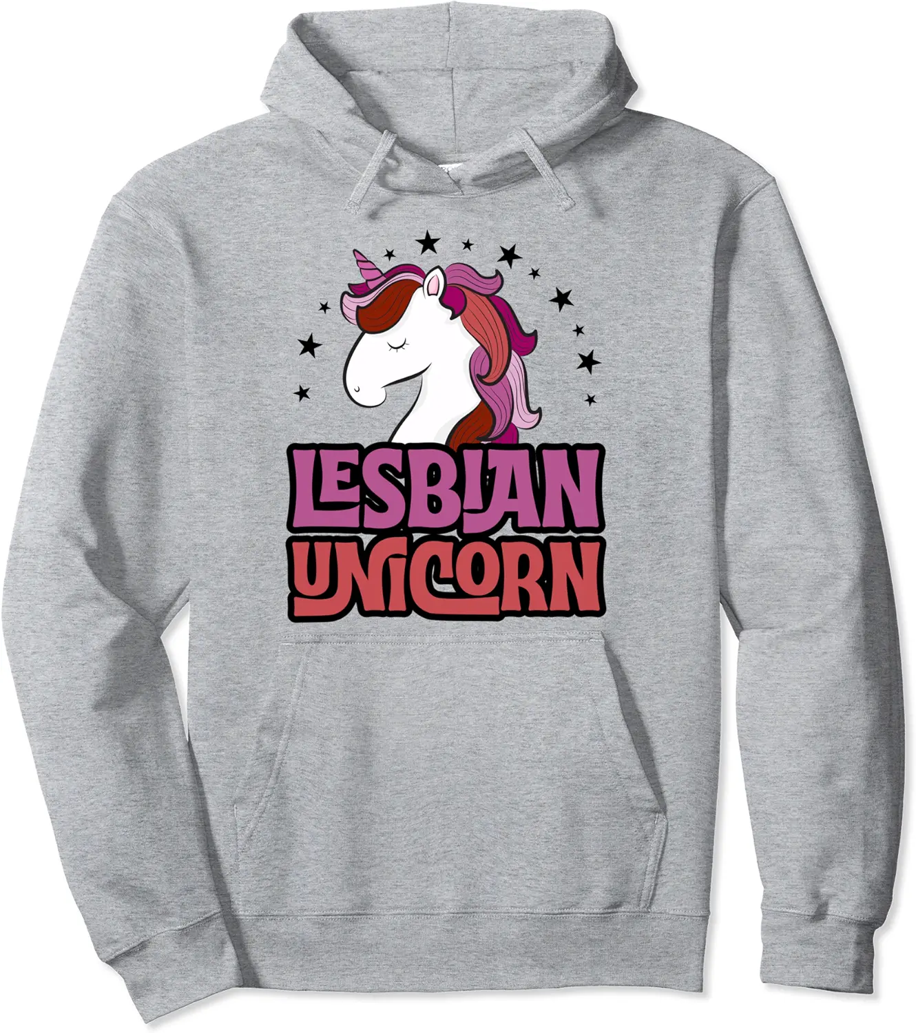 Lesbian Unicorn Lesbian Pride Flag Couple Gift Pullover Hoodie - Griseldatu Shop 27B08CBZ3B8S