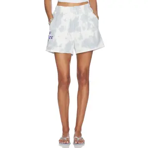 The Mayfair Group How Are You Really? Sweatshorts in Blue & White