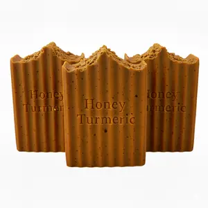 Moisturizing Turmeric Soap Set - 3 Bars of Natural Soap with Turmeric for Gentle Daily Use & Moisturizing Properties for All Skin Types Cleansing Body Deep