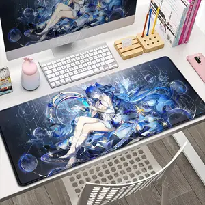 Augusta Luno Wuthering Waves Sublimation Mouse Pad, HD Anime XXL Desk Mat with Smooth Rubber Surface, Non-Slip Base, Extended Keyboard Mousepad for PC Gaming Setup, Sublimation Mouse Pads