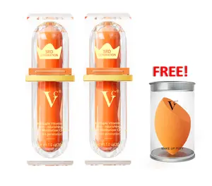 【VC】BOGO  5x Vitamin C Glow Tint Moisturizer 24H Hydration Brightening SPF Protection Anti-Aging Lightweight Coverage Clean Beauty Vegan Skincare Comfort Moisture