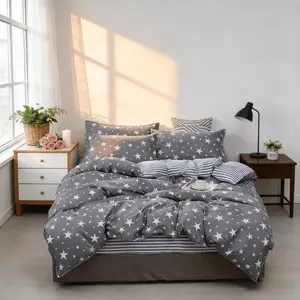 Stylish 3-Piece Bedding Set, Breathable Duvet Set, Starry Print Design for Soft and Breathable Comfort, Ideal for Bedroom and Guest Room