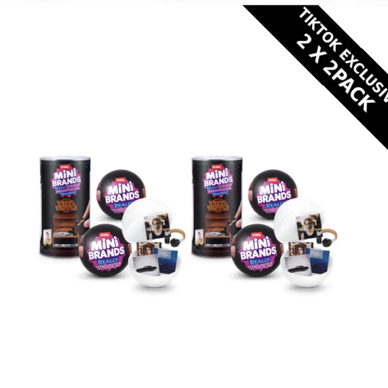 Mini Brands Vinyls Capsule 4 PACK by ZURU (Exclusive 18 Years+)
