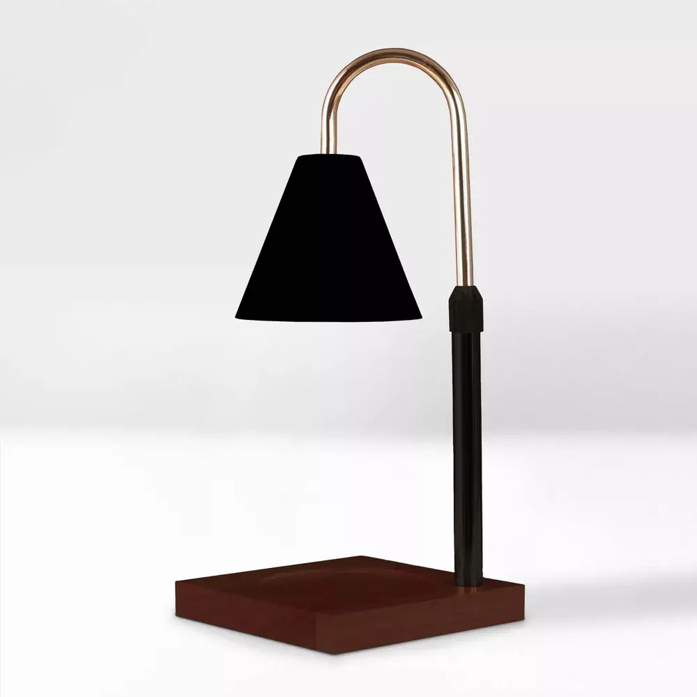 Sparoom Candle Lamp Warmer Black Metal Shade: Electric Fragrance Dispenser Contemporary Decor Style Sparoom Candle Lamp Warmer Black Metal Shade: Electric Fragrance Dispenser Contemporary Decor Style