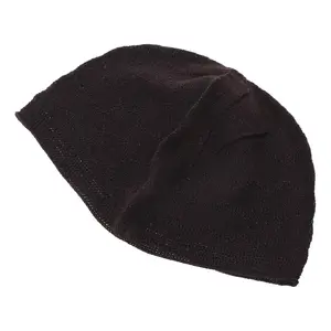 Traditional Muslim Knitted Hollow-Out Islamic Beanies for Adults, Breathable