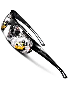 Full-Wrap TR90 Ultra-Light Men's Sunglasses | Perfect for Outdoor Sports Running Camping Fishing | Includes Glasses Cloth, Test Paper and Sunglasses Case