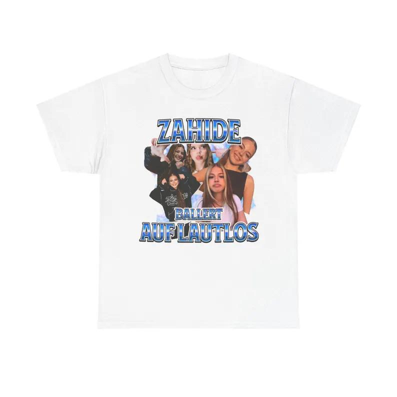 Retro Zahide Bootleg Graphic Tee: Vintage 90s Inspired Cotton T-Shirt