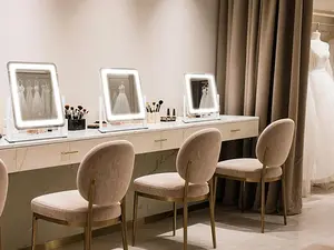 Makeup Vanity Mirror with Lights 15.2" Large LED Lighted Mirror, Hollywood Make Up Mirror with Lighting for Bedroom Tabletop, Smart Touch,Detachable 10X Magnification 360° Rotation, (White) Adjustable Shower Head