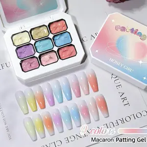 Macaron Nail Gel kit, Macaron Dopamine Series, High Saturation Shine, Glossy, LED Nail Art, DIY Nail Design, Manicure, Nail Polish Gel