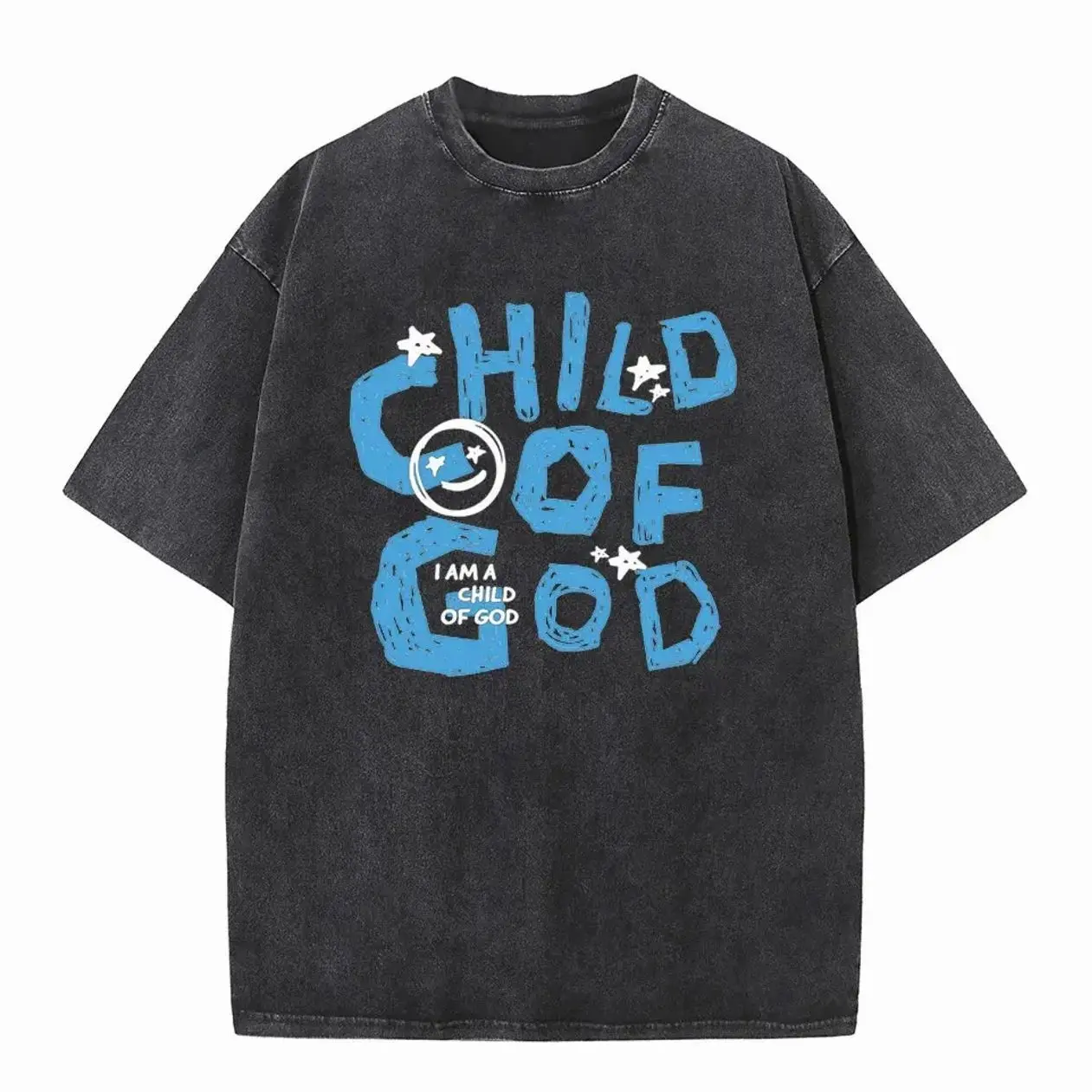 Child of God Unisex Washed T-Shirt 2 100% cotton oversized tee wash EverydayOutfit 5B6