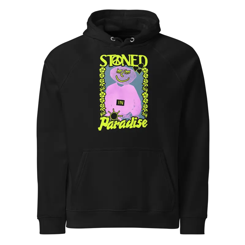 Milky Chance: SIP Black Unisex Eco Raglan Hoodie