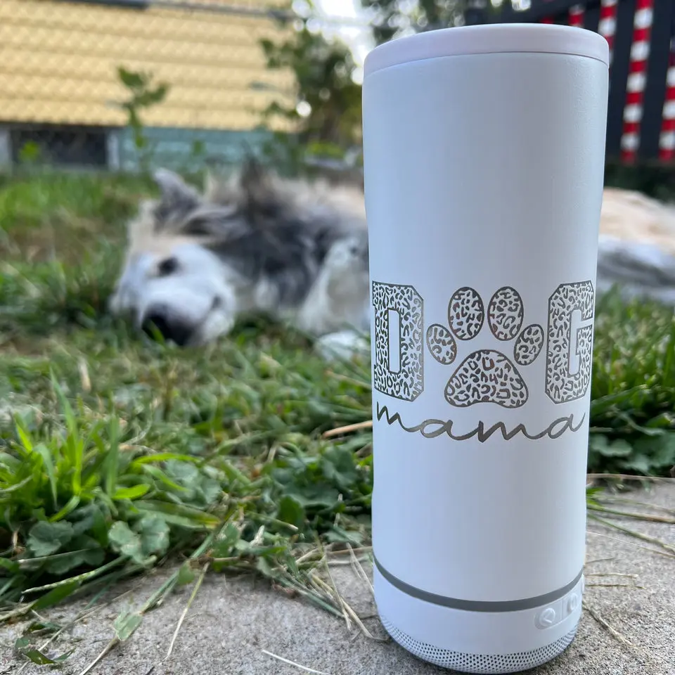 Dog Mama Bump'n Brew Speaker Can Cooler