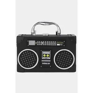 Vintage Radio Boombox Shape Handbag Crossbody Bag
