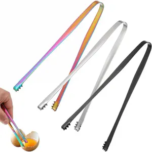 3 count Egg Chalaza Removal Tongs, Toothed Design Eggshell Fragment Membrane , Stainless Steel Multipurpose Egg Tool for Cooking  Cake Bakers Pastry Chefs