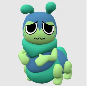 Squirm Dandy's World Acrylic Keychain, Cute Keychains for Bags and Keys, Perfect for Personal Style, Collecting and Gifting