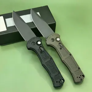 【Summervibes】BM9070 CLA Utility Button Lock Folding Knife D2 Blade Non-slip Nylon Fiber Handle pocket knife, multi-tool, fruit knife, cuttingtool, suitable for outdoorexploration, camping, picnics,mountaineering, hiking,EDC tool, kitchen knife