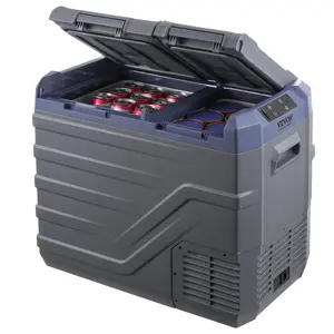 VEVOR Portable Car Refrigerator Freezer Compressor 40 L Dual Zone for Home Car with Adjustable Temp -20 to 20℃ Rapid Cooling 2H Operation 16-38℃