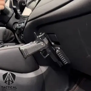 Magnetic Car Gun Holster - Quick Draw Pistol Mount for Vehicle, Hidden Under Seat/Center Console, Heavy-Duty Neodymium Magnet & Anti-Rattle Design,Multi-scenario application