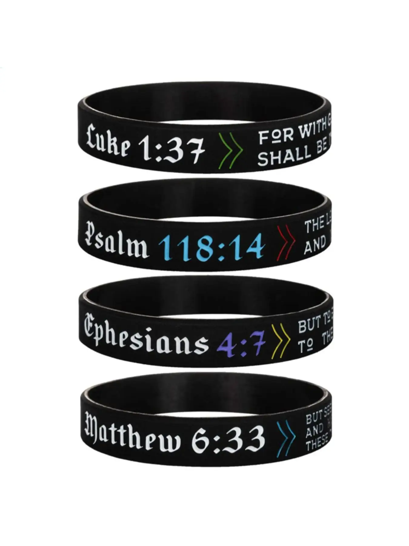 Christian Bible Verse Joshua Pattern Bangle for Women & Men, 2025 New Style Rubber Jewelry for Party, Trendy Stack Bangle, Daily Clothing Decor, Trend