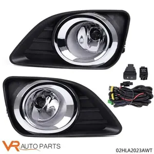 Clear Lens Fog Lights Driving Bumper Lamps W/ Switch Fits 10-11 Toyota Camry, Chrome Housing, Oem Look