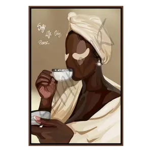 Soft Life Only - Smard Black Wall Art Print/ Canvas for Home /Office Decor