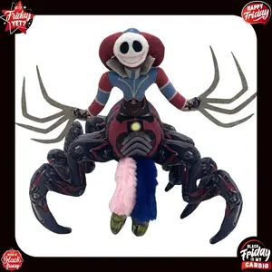 Horror Game Themed Plush Doll, Soft Stuffed Purple Cat Toy, Collectible Anime Figure, Spooky Home Decoration, Great Birthday & Christmas Gift for Game Enthusiasts