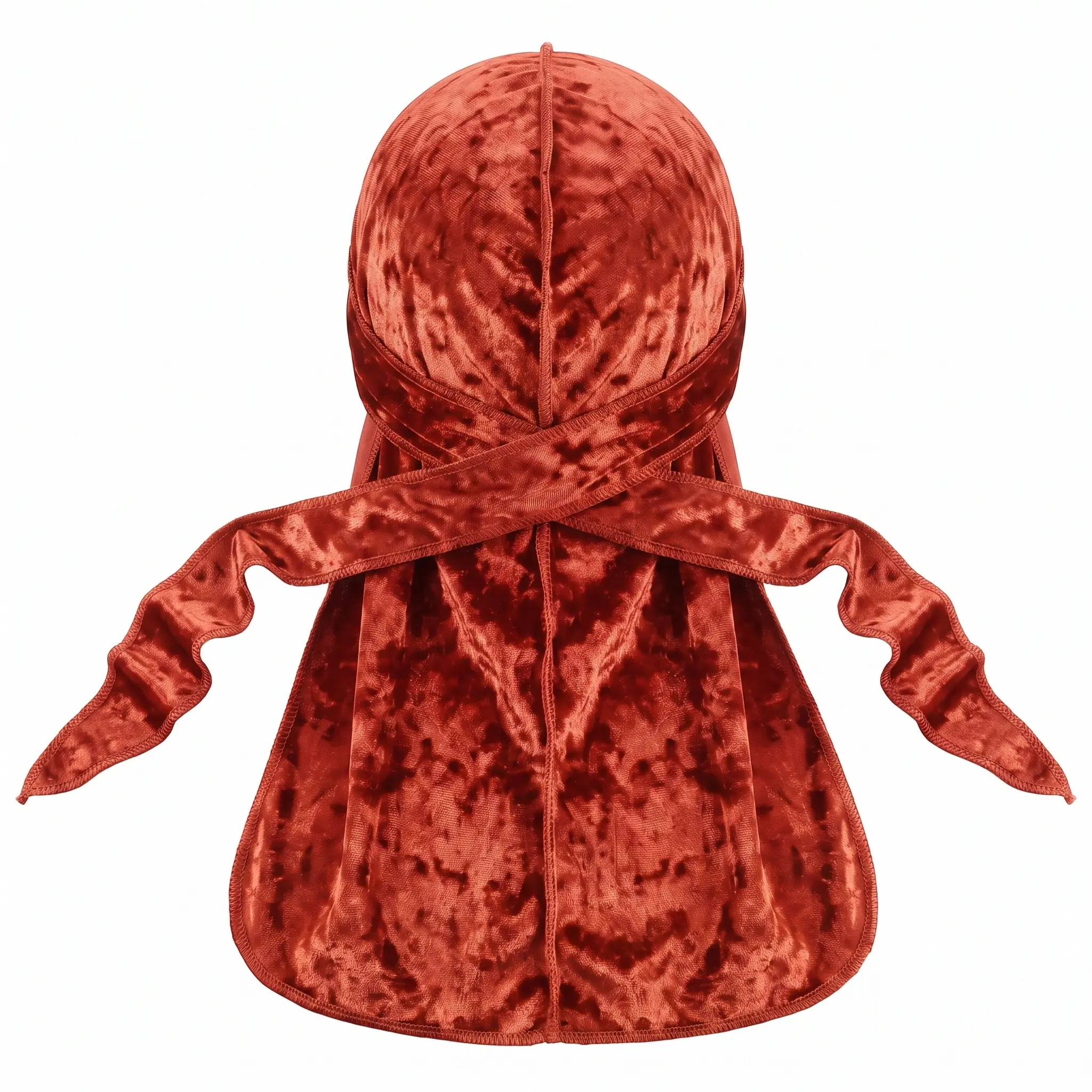 Premium Crushed Velvet Brown Sandstone Durag