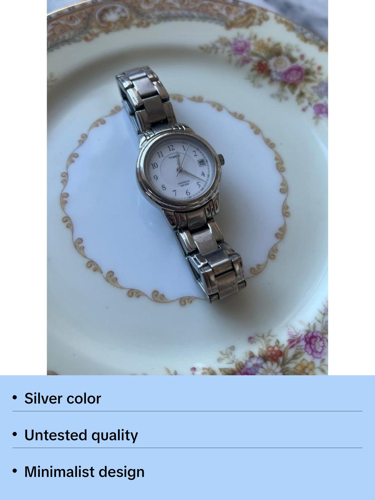 Timex Silver Watch
