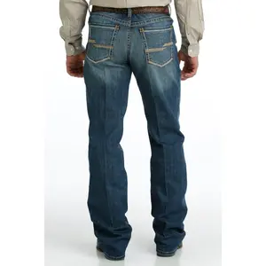 Cinch Men's Dark Stonewash Relaxed Fit Grant Jeans